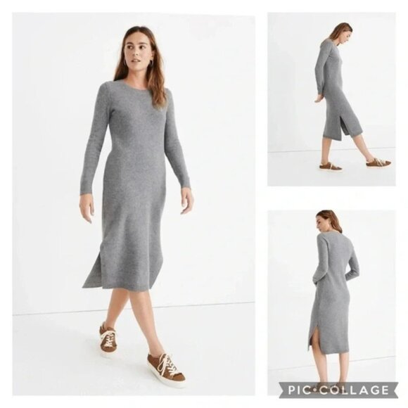 Madewell Merino Wool Midi Sweater Dress size medium - Picture 1 of 14